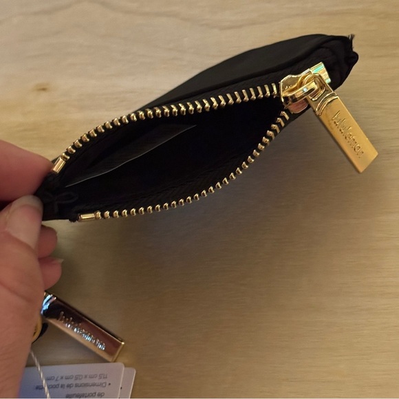 NWT - Lululemon Dual Pouch Wristlet Black with Gold Hardware and Logo - Picture 8 of 13